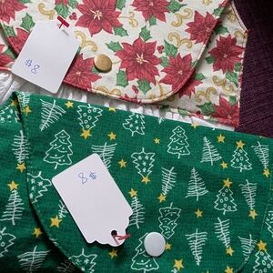 Festive Floral and Tree Print Clutches